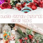 a collage of christmas ornaments and decorations