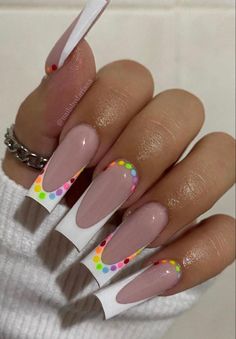 Ambre Nails, Rave Nails, Pride Weekend, Acrylic Toe Nails, Diy Acrylic Nails, Dope Nail Designs, French Acrylic Nails, Acrylic Nails Coffin Pink, Gel Art