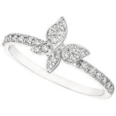 0.25 Carat Natural Diamond Butterfly Ring G SI 14K White Gold 100% Natural Diamonds, Not Enhanced in any way Round Cut Diamond Ring 0.25CT G-H SI 14K White Gold, Pave style, 1.6 grams 3/8 inch in width Size 7 25 Diamonds R7264WD ALL OUR ITEMS ARE AVAILABLE TO BE ORDERED IN 14K WHITE, ROSE OR YELLOW GOLD UPON REQUEST. All Chains of Pendants and Necklaces Can be Requested in 16'' or 18'' Length. . This item is proudly handcrafted in the USA. Perfect gift on any occasion. This Item has passed highe Diamond Butterfly Ring, David Ring, Halo Wedding Rings Sets, Gold Butterfly Ring, Round Cut Diamond Ring, David Yurman Ring, Diamond Butterfly, Diamond Jewelry Store, Natural Diamond Ring