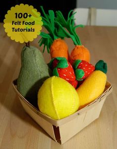 How To Make Felt Food: List of Free Tutorials | Apartment Therapy Felt Food Patterns Free, Thrifty Crafts, Felt Cupcakes