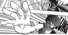 an anime scene with one hand reaching out to another