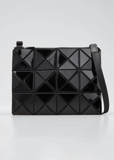 BAO BAO ISSEY MIYAKE Lucent Geo Tile Crossbody Clutch Bag - Bergdorf Goodman Modern Geometric Shoulder Bag With Removable Pouch, Modern Geometric Shoulder Bag For Travel, Modern Geometric Travel Shoulder Bag, Luxury Geometric Bag With Removable Pouch, Luxury Bag With Removable Geometric Pouch, Geometric Leather Shoulder Bag For Evening, Geometric Leather Travel Shoulder Bag, Geometric Leather Shoulder Bag For Travel, Geometric Leather Travel Bag