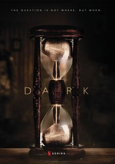 the poster for dark knight shows an hourglass with sand running through it