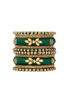 Designer Silk Thread Handmade Bangles Jewellery In Dark Green Silk Thread Bangles Design, Thread Bangles Design, Silk Thread Bangles, Thread Bangles, Bangles Design, Handmade Bangles, Bangle Designs, Green Silk, Bangles Jewelry