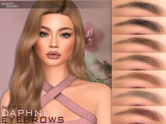 Cc Eyebrows, Sims Makeup, Cc Skin, Alpha Cc, Sims 4 Cas Mods, Free Sims 4, Sims 4 House Design