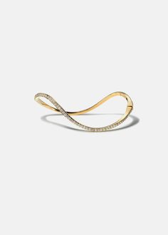 Diamond Trace Pavé Bracelet – KATKIM Pave Bracelet, Modern Gold Jewelry, Expensive Jewelry Luxury, Yellow Gold Bangle, Diamond Jewelry Designs, Daily Jewelry, Expensive Jewelry, Diamond Bangle, Rose Gold Bracelet