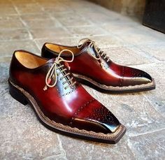 Men's+Handmade+Outstanding+Finishing+Burgundy+Leather+Lace+Up+Shoes Material: • ++++++++Shoe+Upper+Leather. • Shoe+Lining+Soft+Leather • Shoe+Sole+Genuine+Leather+ • Awesome+Looking+Formal+Shoes • Heel+Genuine+Leather. • Finest+Finishing+Burgundy. • 100%+Satisfaction+is+Guaranteed. ++ Leather Lace Up Shoes, Shoe Model, Alligator Shoes, Crocodile Shoes, Bespoke Shoes, Classy Shoes, Best Shoes For Men, Handmade Leather Shoes, Exclusive Shoes