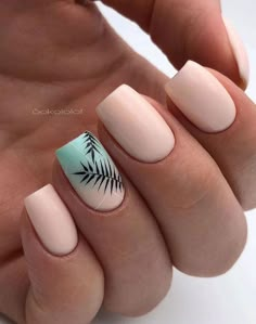 Gel French Manicure, Nail Salon Design, Square Nail Designs, Short Square Nails, Green Nail, Summer Acrylic Nails, Short Acrylic Nails Designs, Coffin Nails Designs, Pretty Acrylic Nails