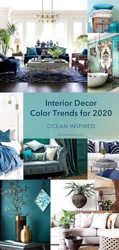 the interior decor color trend for 2020 is ocean inspired