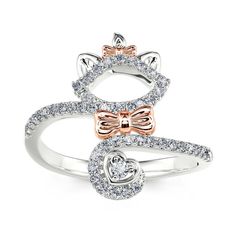 Jeulia "Lady Cat" Cat Wrap Sterling Silver Ring - Jeulia Jewelry Affordable Cat Design Rings For Gifts, Affordable Cat Design Ring For Gift, Lady Cat, Jewelry Gift Ideas, Animal Rings, Cat Silhouette, Wrap Ring, Disney Jewelry, Cat Jewelry