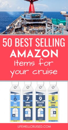 the top 10 best selling amazon items for your cruise