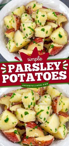 Parsley Potatoes, side dishes for dinner, potato recipes Red Potato Recipe, Easter Side Dish, Easter Side Dishes Recipes, Red Potato Recipes, Thanksgiving Potluck, Red Potato, Easter Side Dishes, Easter Dinner Recipes, Parsley Potatoes