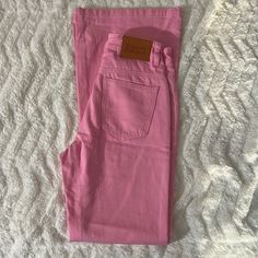 Never Worn Cabarita Lounge Denim Jeans Size 2 Color: Pink Pink Jeans Aesthetic, Pink Flare Jeans, Youtuber Dr, Light Pink Jeans, Dr Wardrobe, Gift Inspo, Pink Jeans, Pink Pants, Pink Princess