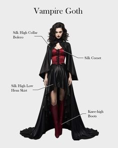 Dracula Women Costume, Dark Vampire Costume, Vampire Female Outfit, Lady Vampire Costume, Classic Vampire Costume, Simple Vampire Costume Women, Vampire Costumes Halloween, Medieval Vampire Costume, Vampire Inspired Dress