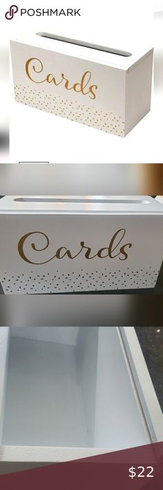 White Card Holder Box Card Box Holder, Gift Table, White Box, Party City, White Card, Card Box, One Time, The Gift, Wedding Reception