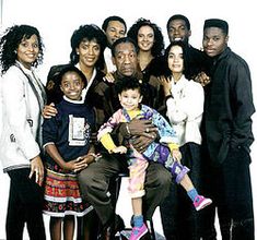 an ad for the cosby show with many people