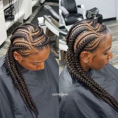 Braided Half Up Half Down Hair, Hair Conditioner Recipe, Ghana Braids Hairstyles, Home Hair Salons, Two Braid Hairstyles, Weave Ponytail Hairstyles, Braided Hairstyles For Black Women Cornrows, Black Ponytail Hairstyles