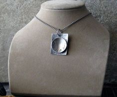 "This sterling silver pendant measures 1 3/8\" long and 1\" wide. It will arrive on a 2mm sterling silver ball chain. Please choose your length at checkout. Our jewelry will be sent boxed and ready to give as a gift. Made to order Θ Allow up to 14 business days before shipment Θ VISIT OUR SHOP: http://www.PoseidonsBooty.etsy.com SHOP POLICIES: http://www.etsy.com/shop/PoseidonsBooty/policy" Silver Stamped Rectangular Pendant Necklace, Silver Stamped Necklace With Rectangular Pendant, Sterling Silver Stamped Necklace With Rectangular Pendant, Hand Stamped Rectangular Pendant Necklace In Sterling Silver, Hand Stamped Rectangular Sterling Silver Necklaces, Hand Stamped Sterling Silver Rectangular Necklaces, Hand Stamped Sterling Silver Rectangular Necklace, Sterling Silver Hand Stamped Rectangular Pendant Jewelry, Prescott Az