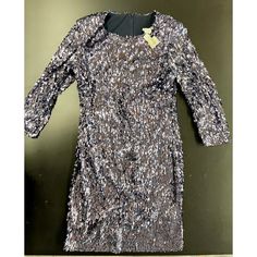 Brand New Round Neck Quarter Sleeves Zipper Back Sequins Lined Gray Winter Dresses For Night Out, Gray Dress For Fall Night Out, Gray Dress For Night Out In Fall, Gray Winter Party Dress, Fitted Gray Dress For Party Season, Gray Fitted Dress For Party Season, Gray Fitted Holiday Dresses, Red Bodycon, Red Bodycon Dress