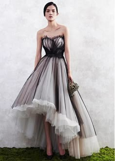 Gary High Low Tulle Prom Dresspromdress #promdress2019#longpromdress#cheappromdress#promdressunder200#promdressunder100 #sexypromdress#uniquepromdress Wite Prom Dresses, Fluffy Gowns, Vestidos Dresses, Prom Dresses Tulle, Black Ball Gown, Evening Dress Long, Strapless Evening Dress, High Low Prom Dresses, Prom Dresses Black