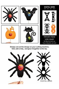 the instructions for making halloween decorations