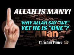 a hand is pointing to the word, why allah say we yet he's one?