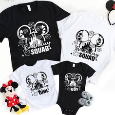 Disney Birthday Shirt, Disney Birthday Squad, Mickey Birthday Boy, Minnie Birthday Girl, Disney Birthday Trip  Tshirt Boys Disney World Shirts, Disney Birthday Shirt Ideas, Disney Birthday Boy Shirt, Disney Birthday Trip, Disney World Birthday, Disney Birthday Shirt, Disney 2023, Travel Tshirt, Birthday Trip