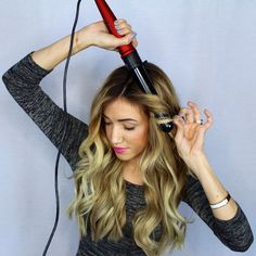 Get Effortless Beach Waves for Spring Long hair waves, Curls for long Curl Hair With Wand, Beach Waves Long Hair, Curling Techniques, How To Curl Hair, Long Hair Waves, L'ange Hair, Different Curls, Curls For Long Hair