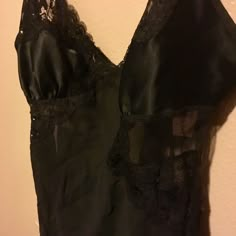 Victoria’s Secret Black Silk Nightie Size S W/Tag 23” Appx. From Center Or Cleavage To Bottom Of Skirt. Not A Set!!! No Underwear! Red Lace Babydoll, Victoria Secret Slip Dress, Vintage Slip Dress, Satin Lingerie, Black Slip Dress, Victoria Secret Lingerie, Lace Set, Lace Slip Dress, Lace Babydoll