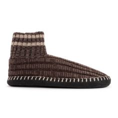 Pull on MUK LUKS Men's Cuff Slipper Boots when temps start to drop. With soft faux sherpa lining and foam insoles, these lightweight slippers will keep toes warm and cozy all season long. | MUK LUKS Men's Cuff Bootie Slipper, Brown Cozy Winter Slippers With Rubber Sole, Brown Outdoor Winter Slippers, Comfy Brown Winter Slippers, Casual Brown Winter Slippers, Comfy Winter Slippers With Rubber Sole, Brown Cushioned Slippers For Winter, Brown Indoor Slippers For Winter, Winter Outdoor Slippers With Rubber Sole, Cozy Brown Slippers With Rubber Sole