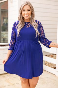 Make great memories in this Easter dress! The blue color is so gorgeous, and the lace detail at the shoulder and hem adds a feminine, romantic touch that's super stylish right now! Plus, the loose, breezy babydoll fit just secures the fact that this beauty was made for spring and summer! Style this beauty with some fun wedges or sandals for an ultra-trendy aesthetic outfit! Flowy Maternity Dress With Lace Trim, Summer Maternity Dress With Lace Trim, Summer Maternity Lace Dress, Spring Flowy Lace Dress With Lace Sleeves, Flowy Spring Lace Dress With Lace Sleeves, Flowy Lace Dress With Lace Sleeves For Spring, Flowy Lace Dress With Crochet Trim, Trendy Aesthetic Outfits, Feminine Romantic