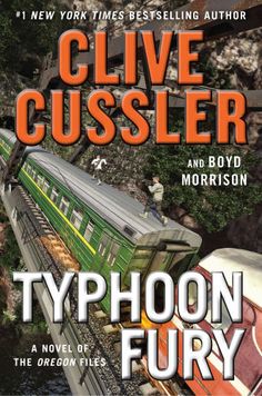 a book cover for typhonn fury by clive cusser and david gibson