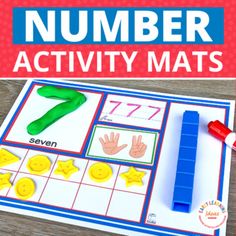 a number matching activity for kids to practice counting