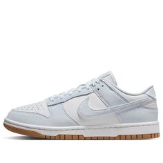 (WMNS) Nike Dunk Low Next Nature 'Light Blue Grey Gum' FN6345-100 Blue Dunks, Nike Dunk Low Next Nature, Nike Dunk Lows, Nike Dunks Low, Dunk Low Nike, Dunks Nike, Cute Nikes, Latest Sneakers