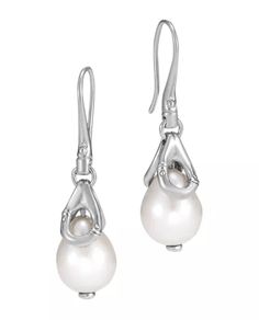 John Hardy pearl drop earrings from the bamboo collection. Earrings are practically new (tried on) without tags. Due to the nature of sterling silver please allow some tarnishing but will do my best to polish them before shipment. Thank you! Cultured freshwater pearl: 11mm Sterling silver 1.47"L French wire Elegant White Gold Pearl Earrings With Polished Finish, Polished Finish Pearl Drop Earrings, Modern Silver Earrings With Pearl Pendant, John Hardy, French Wire, Earrings Sterling Silver, Pearl Drop Earrings, Pearl Drop, Honolulu