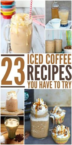 the cover of 23 iced coffee recipes you have to try