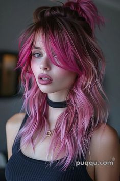 #BEAUTY, #RELATIONSHIPS #Fashion #Animals #Outfits #Winter Outfits #Animals Hair Colorful, Peekaboo Hair, Extension Hair, Hair Color Techniques, Peinados Fáciles Para Cabello Corto, Hair Color Pink, Funky Hairstyles, Color Your Hair