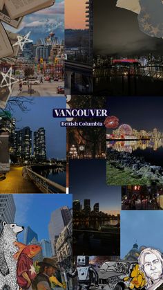 an image of vancouver collage with images