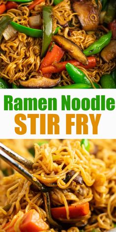 this ramen noodle stir fry is an easy and delicious dinner