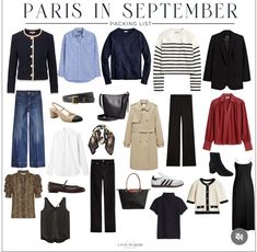 Classic European Outfits, Paris Fall Packing List, European Fall Fashion 2024, What To Pack For Paris In September, Paris Outfit Ideas September, Outfits For Paris In September, Paris Outfit September, Paris Packing List Fall, Paris In Fall Outfits