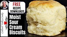 two biscuits are stacked on top of each other with the caption free recipe ebook