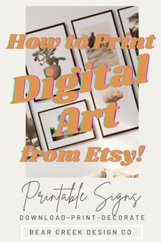 an advertisement with the words how do you use digital art from easy to print?