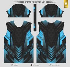 the front and back of a men's shirt designed to look like an abstract design