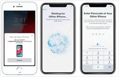 three iphones are shown with the same screen size as well as numbers on them