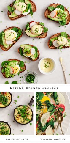 the recipe for spring brunch sandwiches is shown