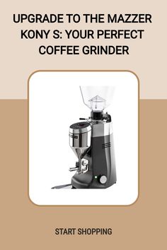 the manual for how to use an espresso coffee grinder with instructions on how to