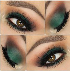 Green Makeup Look, Grass Is Always Greener, Fall Makeup Looks, Make Up Looks