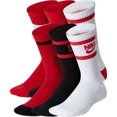 Give your athletic kiddo all-day comfort and style with these Nike Dri-FIT crew socks. Give your athletic kiddo all-day comfort and style with these Nike Dri-FIT crew socks. 6 pairs Dri-FIT technology keeps you dry & comfortable Arch band provides a supportive feelFABRIC & CARE Machine wash Imported Size: 9-11. Color: Brown Over. Gender: male. Age Group: kids. Material: Cotton Blend. School Pants, Boys Socks, Nike Socks, Tomboy Style Outfits, Boys Nike, Sports Wear, Kids Nike, 6 Packs, Sport Wear