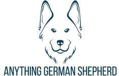 the logo for anything german shepherd