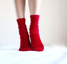 I made these socks soft stretch velvet in deep red color. They are very comfortable and look so pretty on!Comes in sizes: Small. Medium, LargeSMALL fits:         US: 6 - 7.5, EU: 35.5 - 37.5, UK: 4 - 5.5MEDIUM fits:      US: 8 - 9.5, EU: 38 - 40.5, UK: 5.5 - 7LARGE  fits         US: 10 - 12.5, EU: 42 - 45, UK: 8 -10.5Please, let me know if you have any questions. Hosiery Dress, Velvet Socks, Handmade Socks, Hi Fashion, Women's Socks, Deep Red Color, Stretch Velvet, Dress Socks, Cold Air